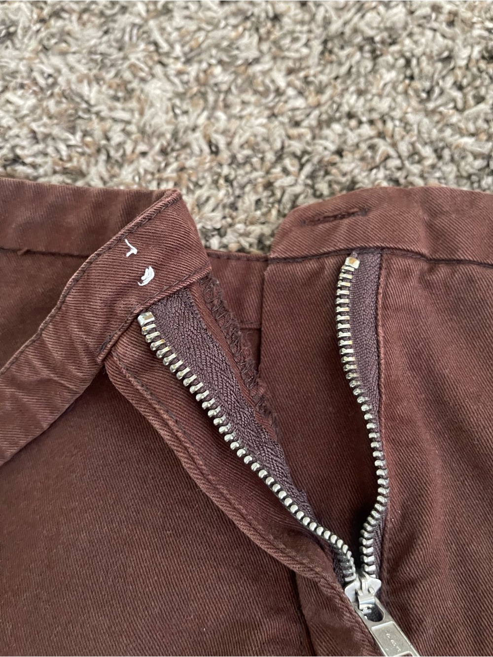 John Galt Brandy Melville Brown Denim Mini Skirt Size S Small Cotton Mid Rise - Picture 12 of 12